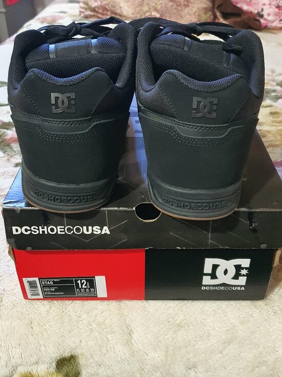 DC Shoes Stag Mens Skate Sneakers in Black Gum - 12.5 US main image 10
